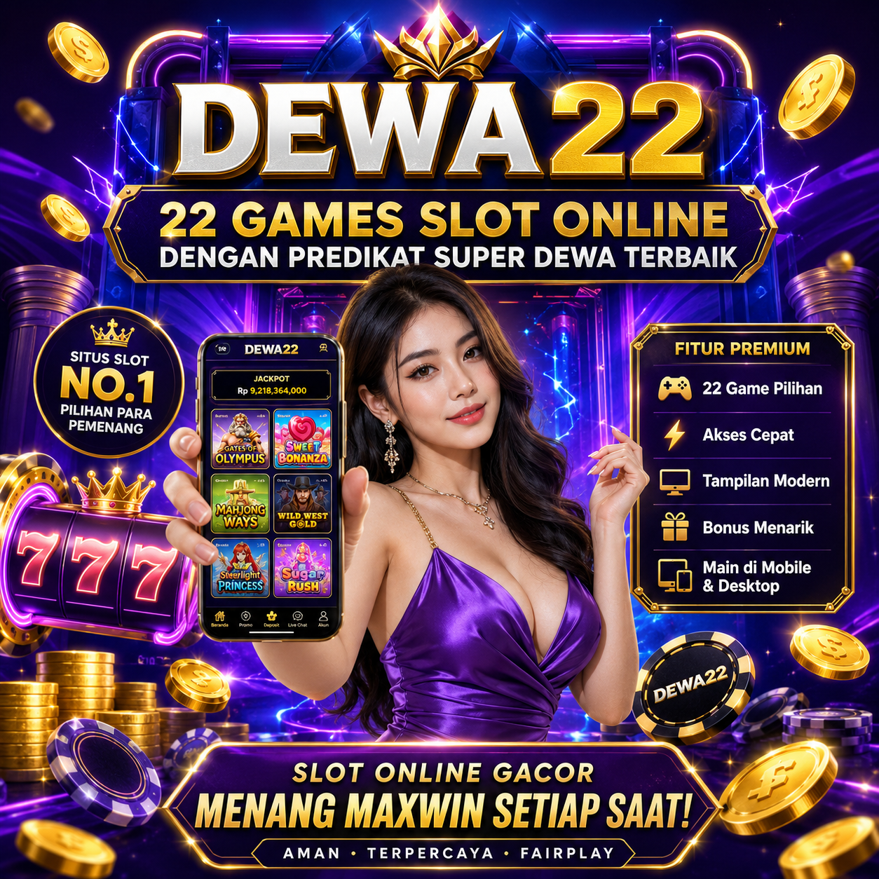 DEWA22 : 22 Games Slot Online Dengan Predikat Super Dewa Terbaik